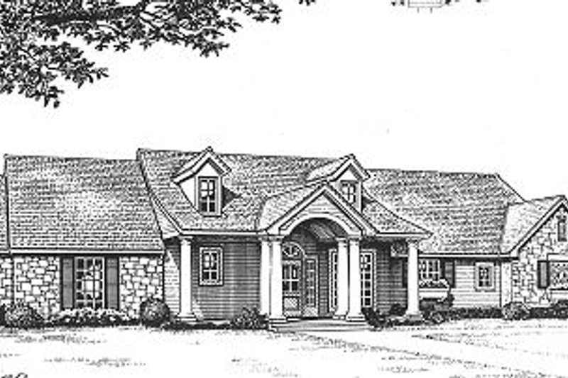 Dream House Plan - Ranch Exterior - Front Elevation Plan #310-603