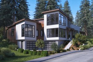 Exterior - Other Elevation for Modern House Plan #1066-43 - 3 bed, 2 bath