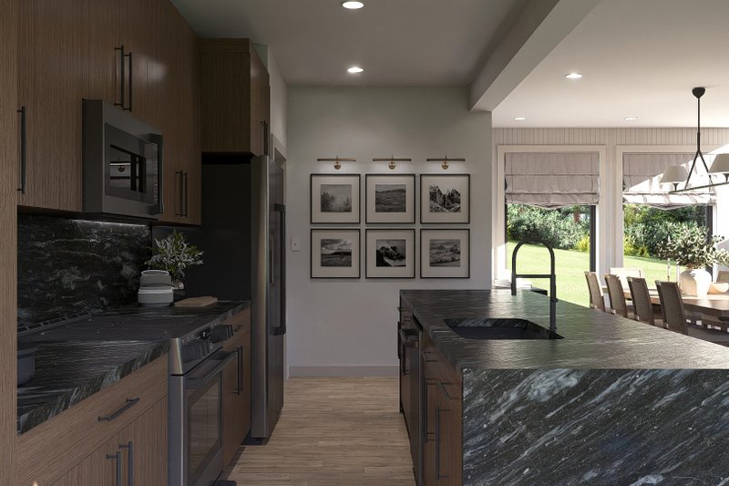 Dream House Plan - Interior - Kitchen for Barndominium House Plan #455-595 - 2 bed, 2.5 bath