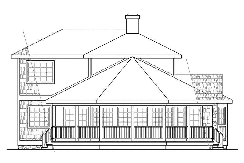 Home Plan - Exterior - Other Elevation 1 for Country House Plan #124-149 - 2 bed, 2 bath