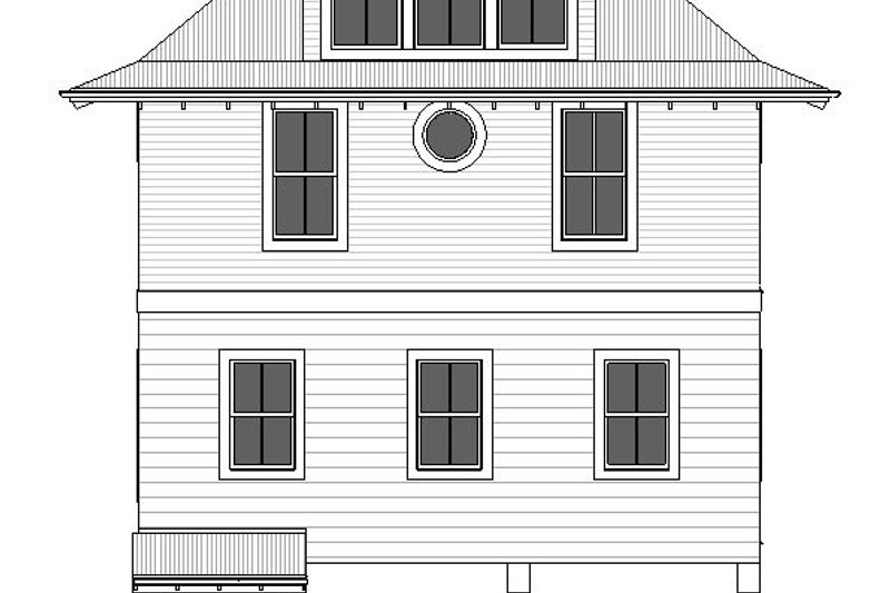 Home Plan - Exterior - Front Elevation 3 for Beach House Plan #901-162 - 3 bed, 4.5 bath
