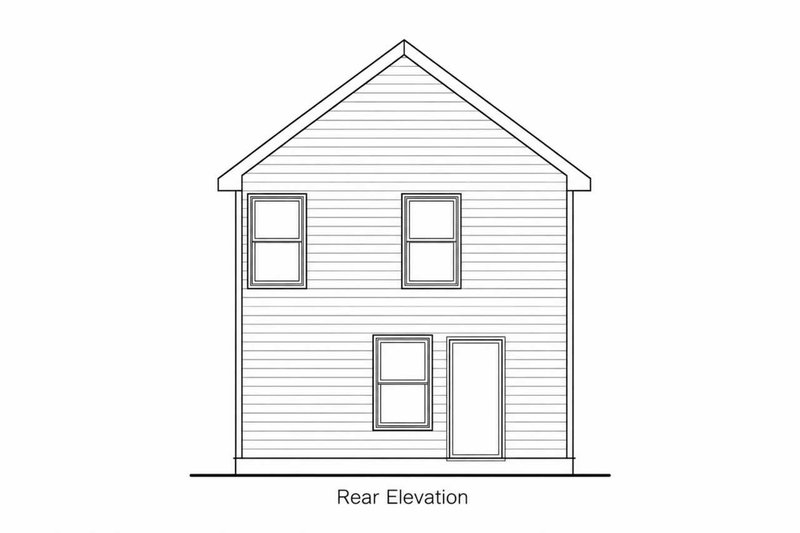 Architectural House Design - Exterior - Rear Elevation for Country House Plan #20-2650 - 3 bed, 3 bath