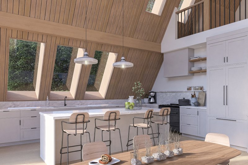 Home Plan - Interior - Kitchen for Cabin House Plan #1114-7 - 3 bed, 2 bath