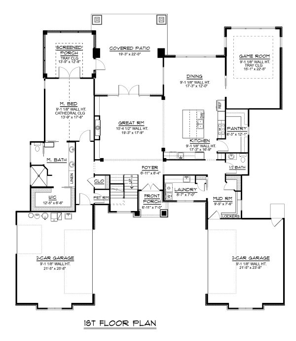 House Design - Modern Floor Plan - Main Floor Plan #1064-19