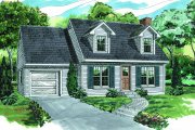 Traditional Style House Plan - 3 Beds 1.5 Baths 1243 Sq/Ft Plan #47-163 