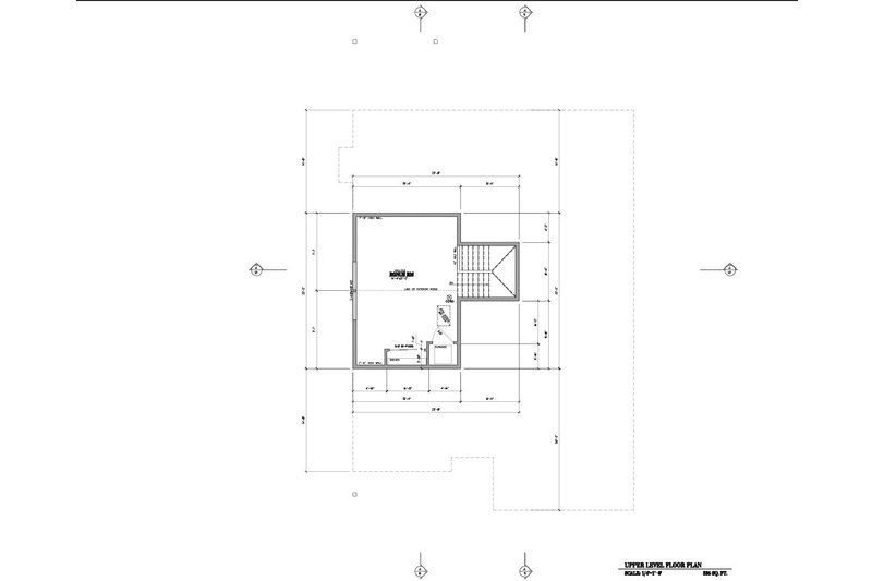 House Blueprint - Floor Plan - Upper Floor for Contemporary House Plan #53-773 - 5 bed, 2 bath