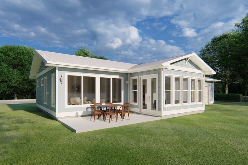 Home Plan - Exterior - Outdoor Living for Ranch House Plan #126-209 - 2 bed, 2 bath