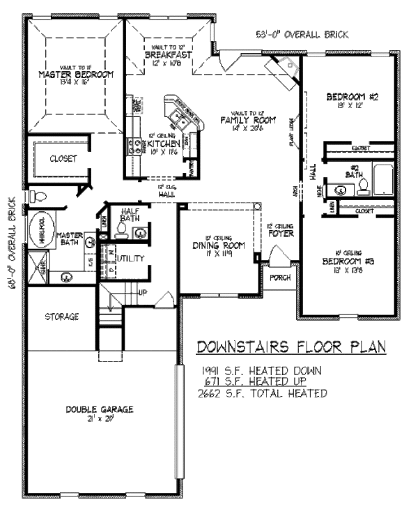 European Floor Plan - Main Floor Plan #424-2