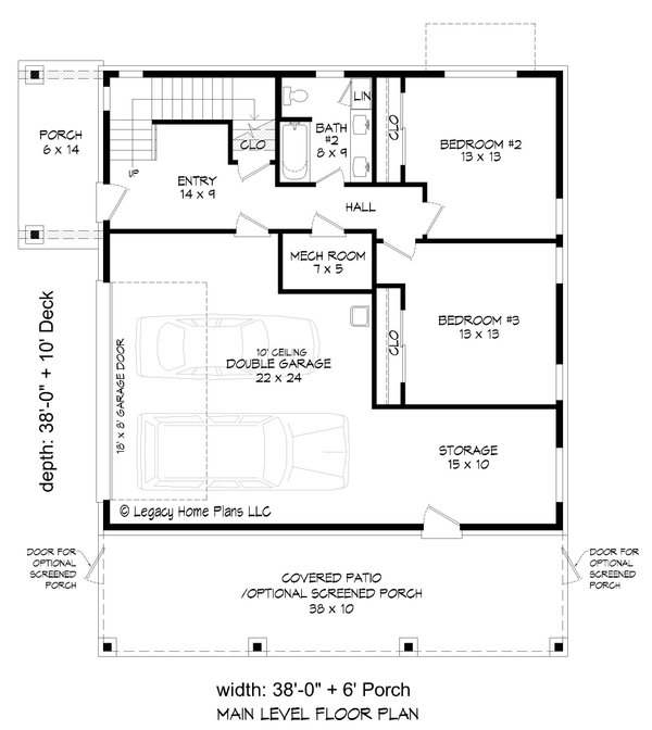 Home Plan - Contemporary Floor Plan - Main Floor Plan #932-893