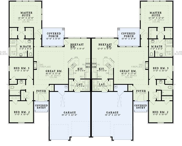 Architectural House Design - European Floor Plan - Main Floor Plan #17-1080