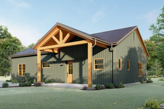 Exterior - Other Elevation for Barndominium House Plan #1092-23 - 2 bed, 2 bath