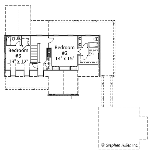 House Plan Design - Country Floor Plan - Upper Floor Plan #429-365