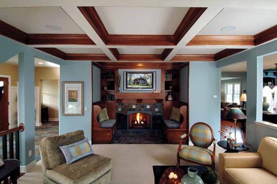 Interior - Family Room 2 for Craftsman House Plan #928-18 - 4 bed, 2.5 bath