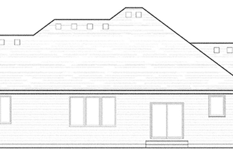 Home Plan - Exterior - Rear Elevation for European House Plan #51-977 - 1 bed, 1.5 bath