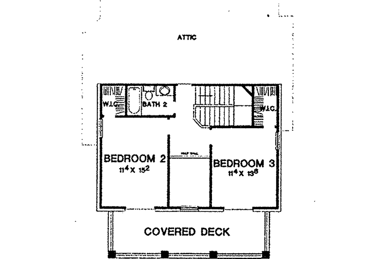 Dream House Plan - Floor Plan - Upper Floor for Classical House Plan #472-290 - 3 bed, 2.5 bath