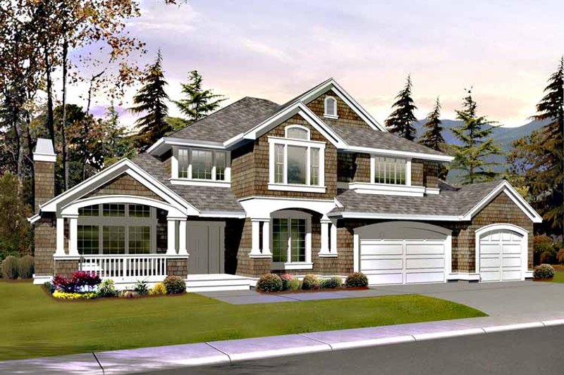 Home Plan - Craftsman Exterior - Front Elevation Plan #132-407