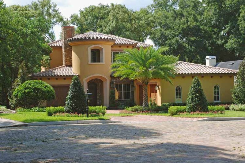 Home Plan - Exterior - Front Elevation 5 for Mediterranean House Plan #1019-2 - 4 bed, 4.5 bath
