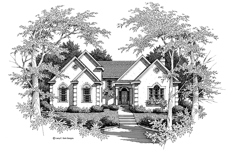House Plan Design - Traditional Exterior - Front Elevation Plan #952-95