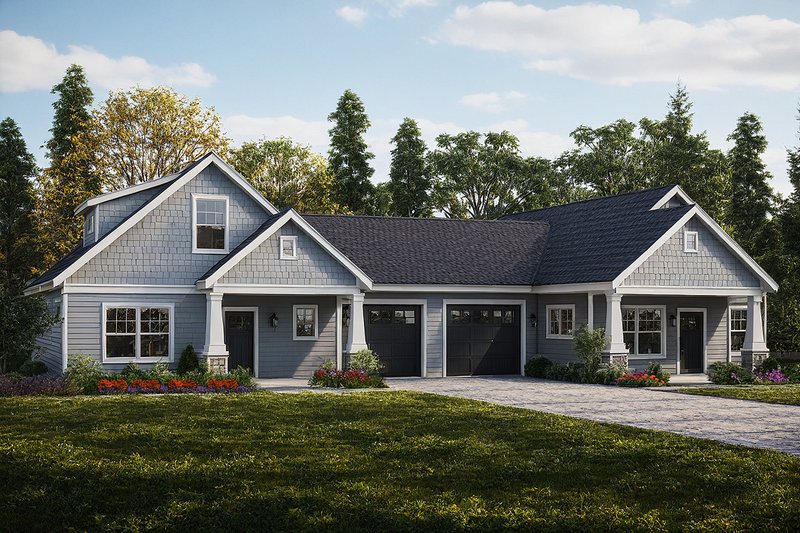 Dream House Plan - Cottage Exterior - Front Elevation Plan #124-1080