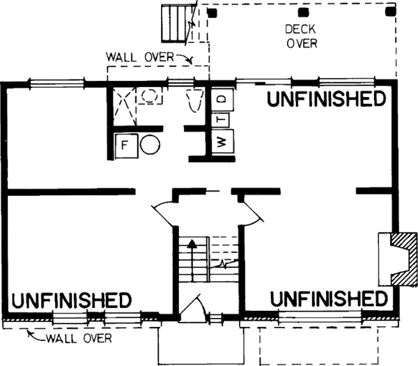 Home Plan - Country Floor Plan - Lower Floor Plan #47-962