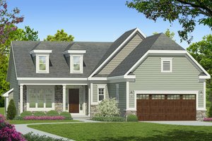 Dream House Plan - Exterior - Front Elevation for Ranch House Plan #1010-180 - 2 bed, 2 bath