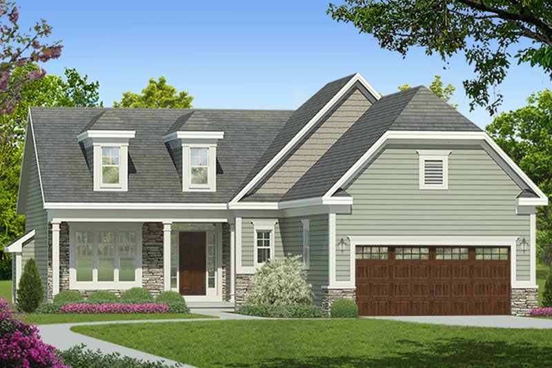 Architectural House Design - Ranch Exterior - Front Elevation Plan #1010-180