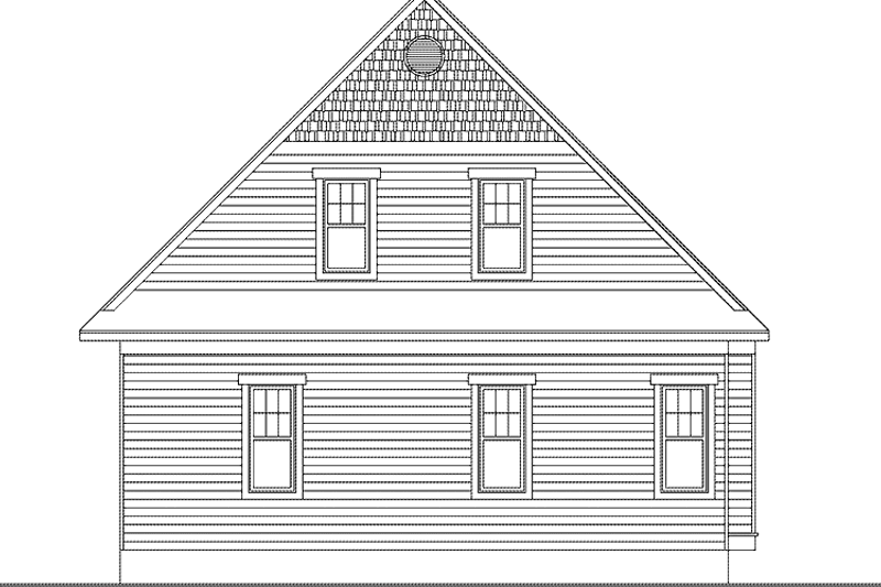 Home Plan - Exterior - Rear Elevation for Country House Plan #23-2495 - 4 bed, 3.5 bath