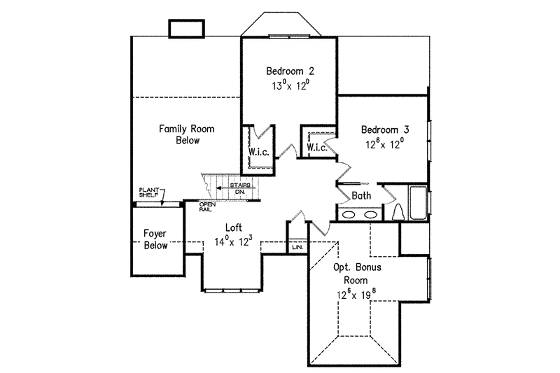 Home Plan - Floor Plan - Upper Floor for European House Plan #927-405 - 4 bed, 3 bath