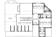 Country Style House Plan - 3 Beds 2.5 Baths 2471 Sq/Ft Plan #54-210 