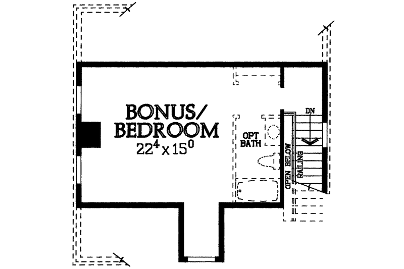 House Blueprint - Floor Plan - Other Floor for Colonial House Plan #72-986 - 2 bed, 2.5 bath