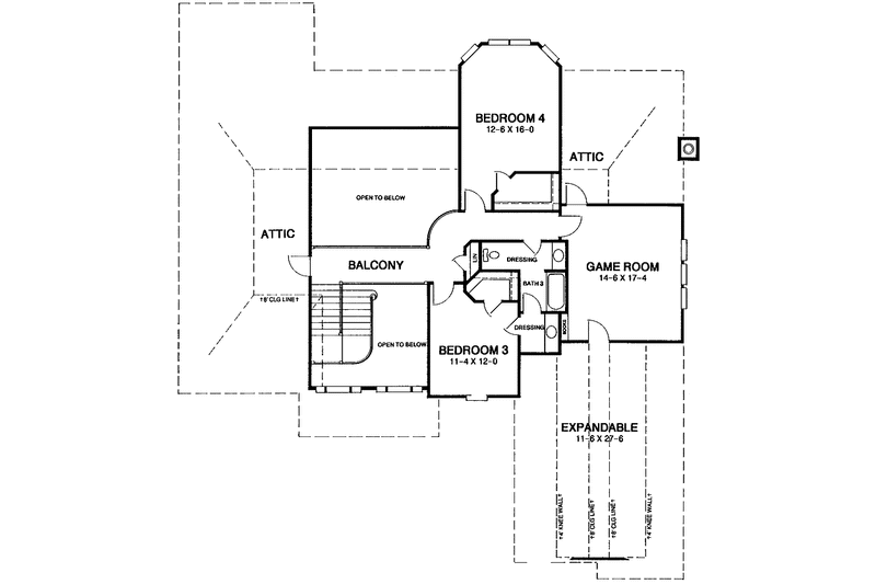 Home Plan - Floor Plan - Upper Floor for Mediterranean House Plan #952-44 - 4 bed, 3.5 bath