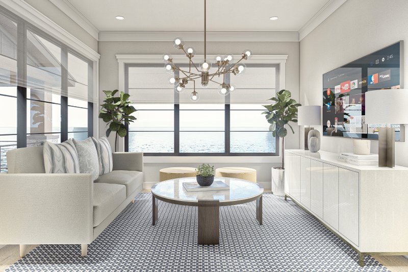 House Design - Interior - Family Room 2 for Beach House Plan #455-311 - 4 bed, 3.5 bath