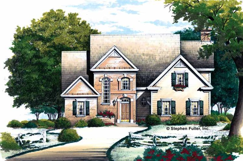 Dream House Plan - Colonial Exterior - Front Elevation Plan #429-328