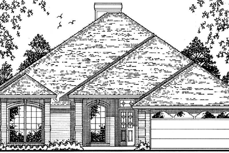 Home Plan - Country Exterior - Front Elevation Plan #42-697