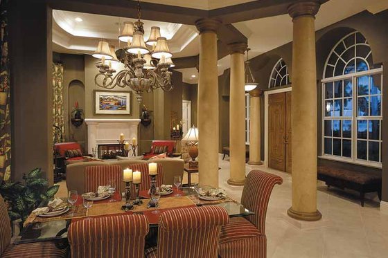 Interior - Dining Room for Mediterranean House Plan #930-321 - 4 bed, 3.5 bath