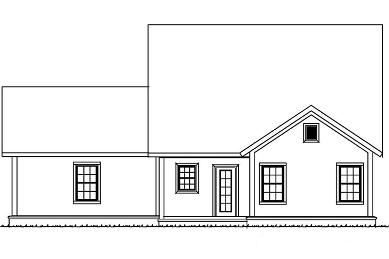 House Plan Design - Exterior - Rear Elevation for Country House Plan #513-2164 - 4 bed, 3.5 bath