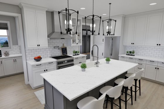 Interior - Kitchen 3 for Craftsman House Plan #51-1300 - 3 bed, 3.5 bath