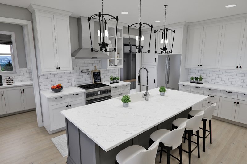 Architectural House Design - Interior - Kitchen 3 for Craftsman House Plan #51-1300 - 3 bed, 3.5 bath