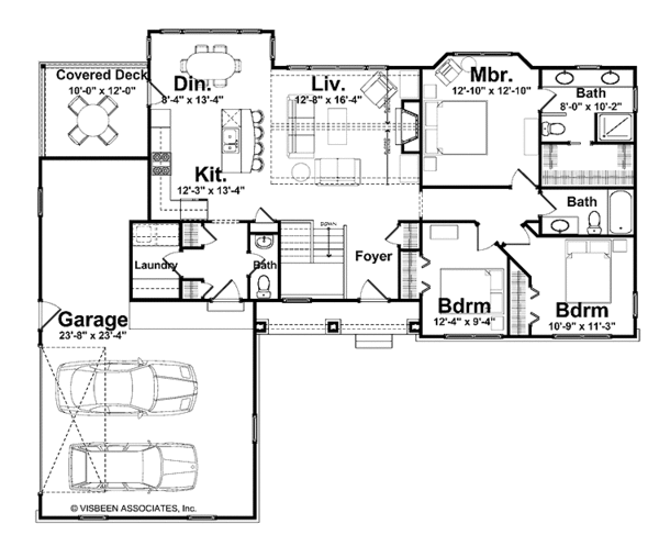 Architectural House Design - Craftsman Floor Plan - Main Floor Plan #928-143