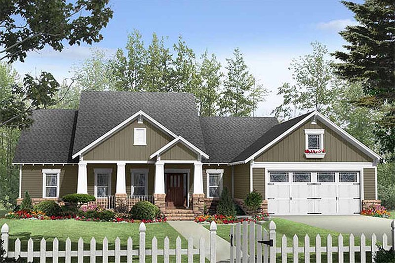 House Plan Design - Craftsman Exterior - Front Elevation Plan #21-267