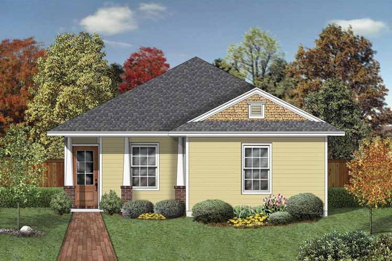 House Design - Exterior - Front Elevation 3 for Craftsman House Plan #84-777 - 4 bed, 2 bath