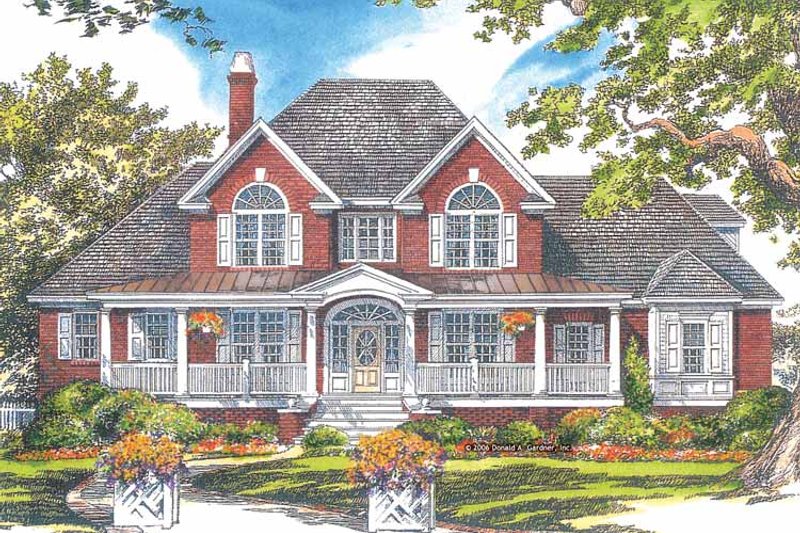 Dream House Plan - Country Exterior - Front Elevation Plan #929-886