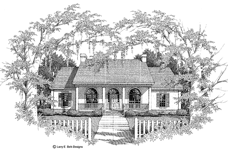 House Blueprint - Country Exterior - Front Elevation Plan #952-135