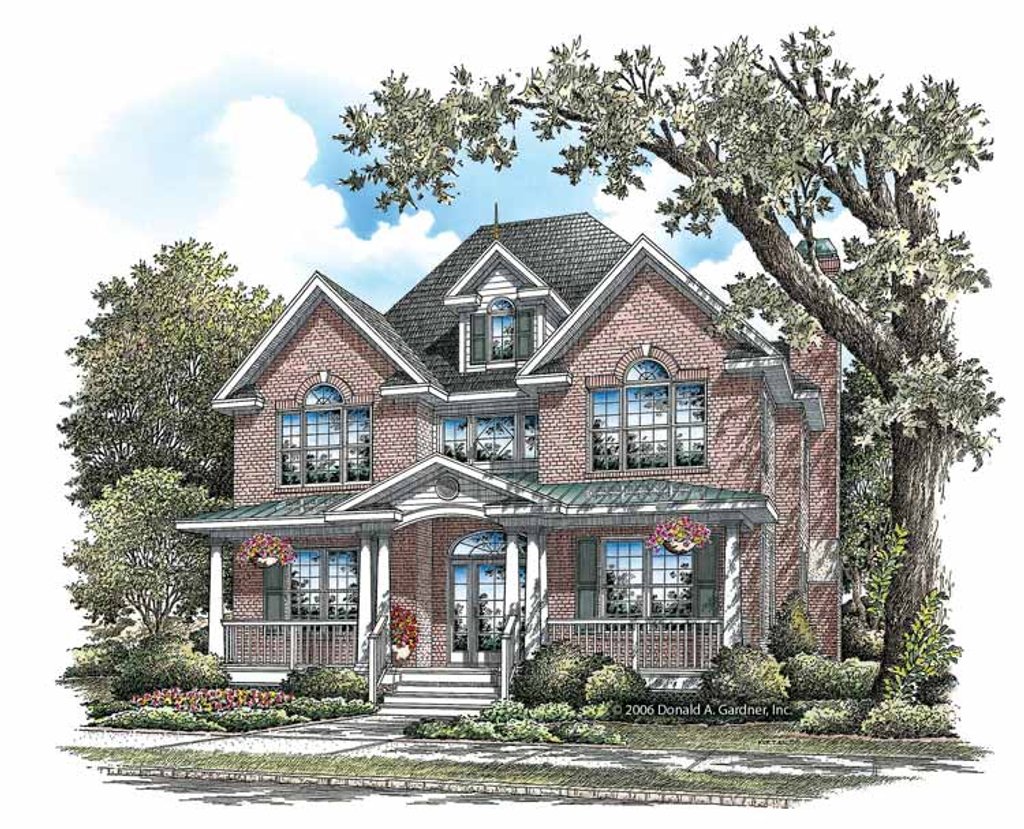 Colonial Style House Plan - 4 Beds 3.5 Baths 2987 Sq/Ft Plan #929-851 ...