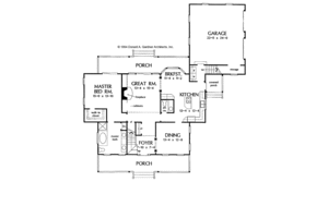 Floor Plan - Main Floor for Country House Plan #929-174 - 3 bed, 2.5 bath