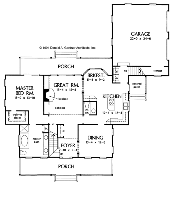 Dream House Plan - Country Floor Plan - Main Floor Plan #929-174