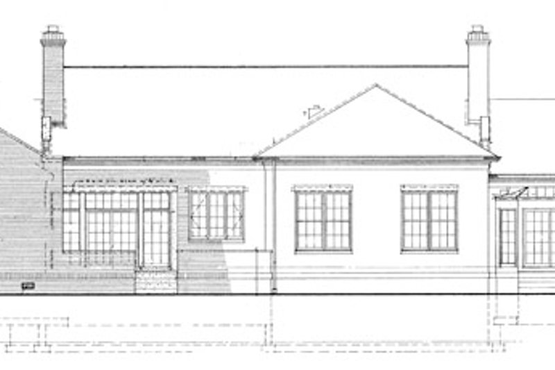 Dream House Plan - Exterior - Rear Elevation for Classical House Plan #72-820 - 3 bed, 3.5 bath
