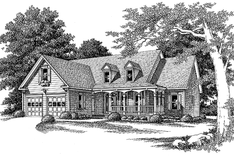 Home Plan - Exterior - Front Elevation 3 for Country House Plan #927-195 - 3 bed, 2 bath