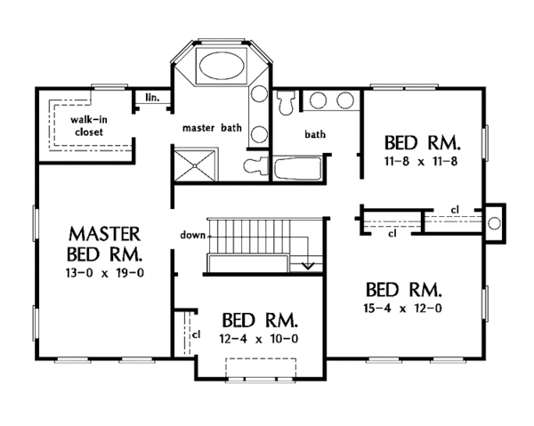 Dream House Plan - Country Floor Plan - Upper Floor Plan #929-482