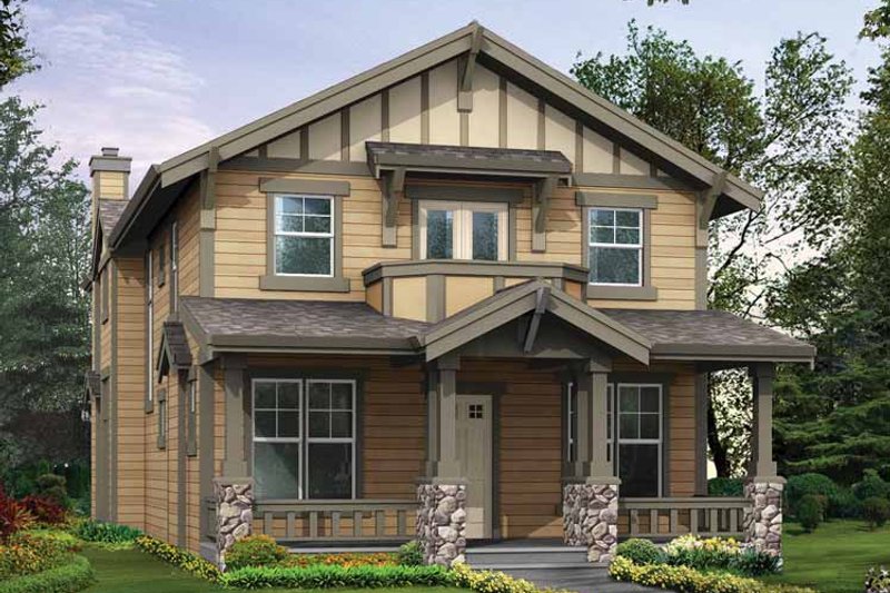 Home Plan - Exterior - Front Elevation 3 for Craftsman House Plan #132-323 - 3 bed, 2.5 bath